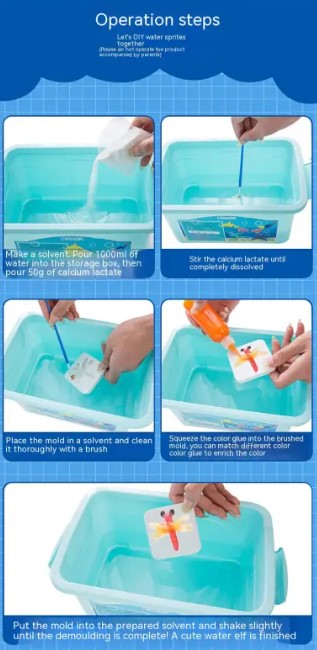 DIY Material Vaporeon Toy Set