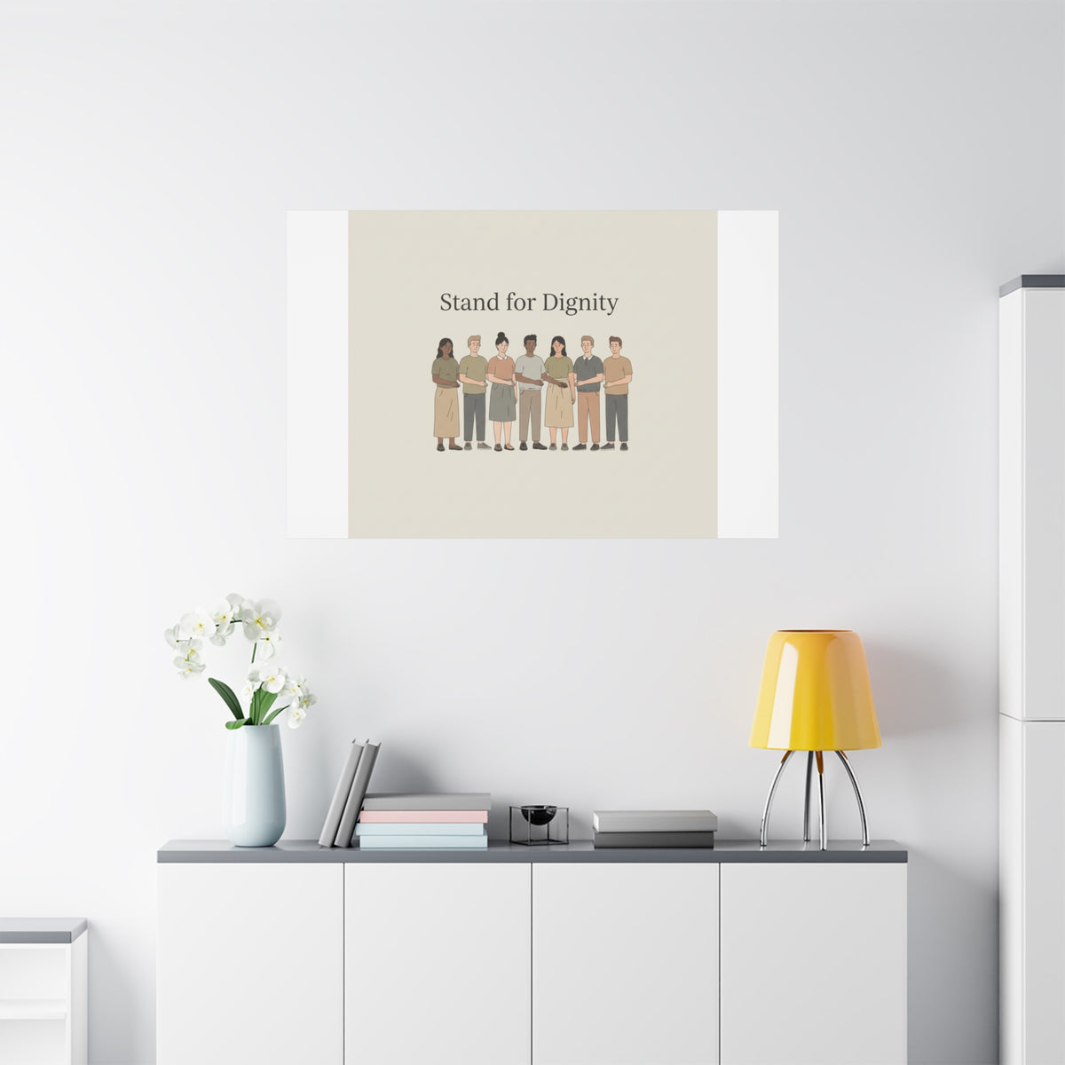Stand for Dignity Canvas | Unity Poster, Human Dignity Message