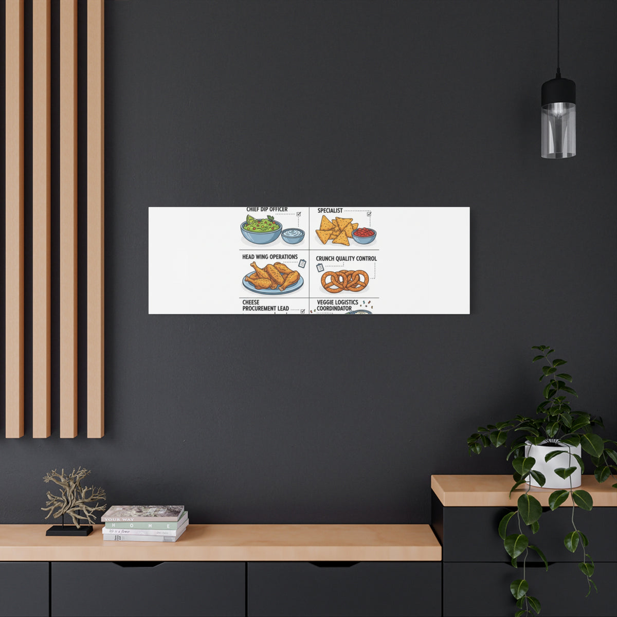Game Day Snack Logistics Canvas, Dip Strategist Poster | Game Day Blueprint