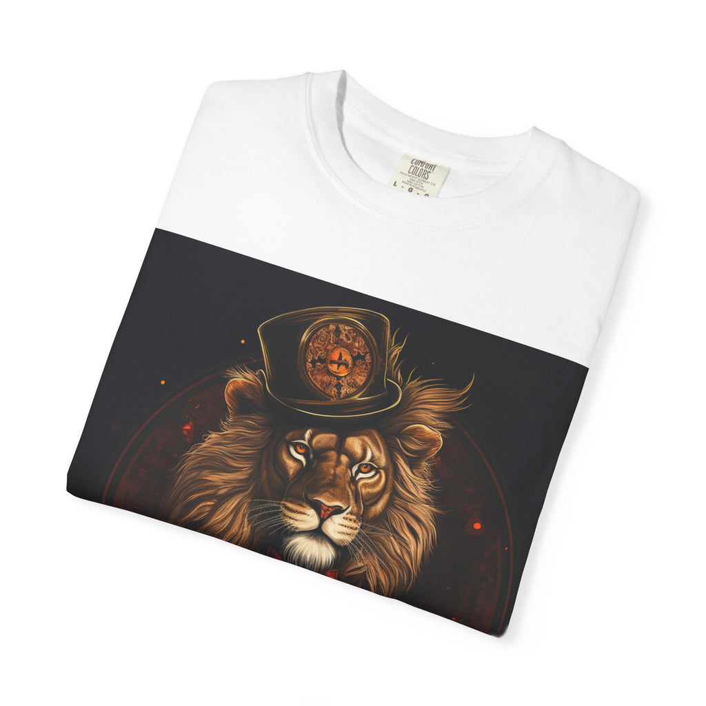 Lion Gentleman T-Shirt — Vintage Dapper Lion Portrait Tee