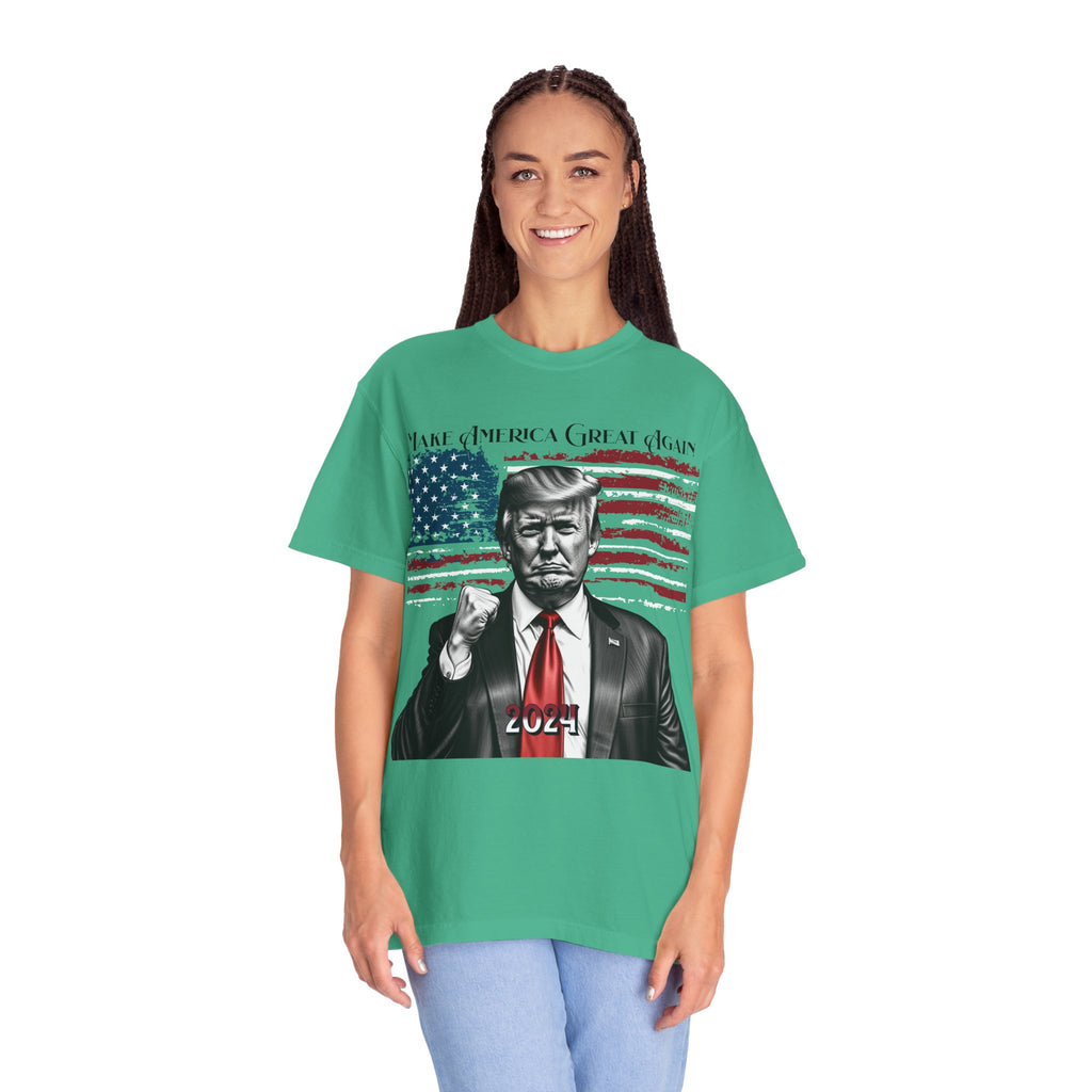 Patriotic 2024 Political Graphic T-Shirt — 'Make America Great Again' Design