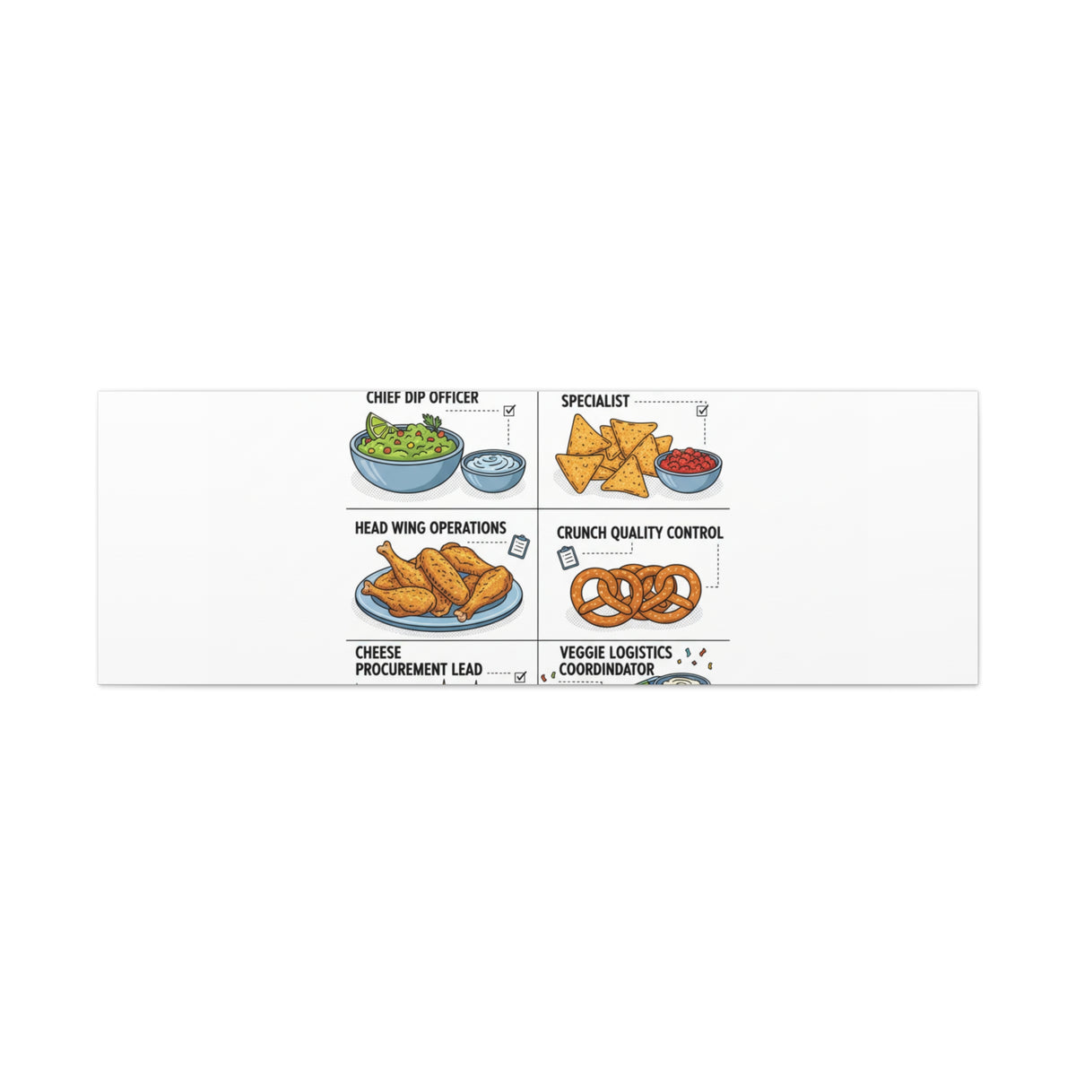 Game Day Snack Logistics Canvas, Dip Strategist Poster | Game Day Blueprint