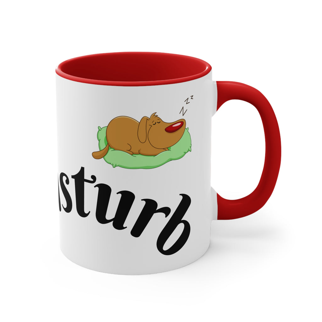 Accent Mug — "Do Not Disturb" Pink Interior Coffee Tea Cup