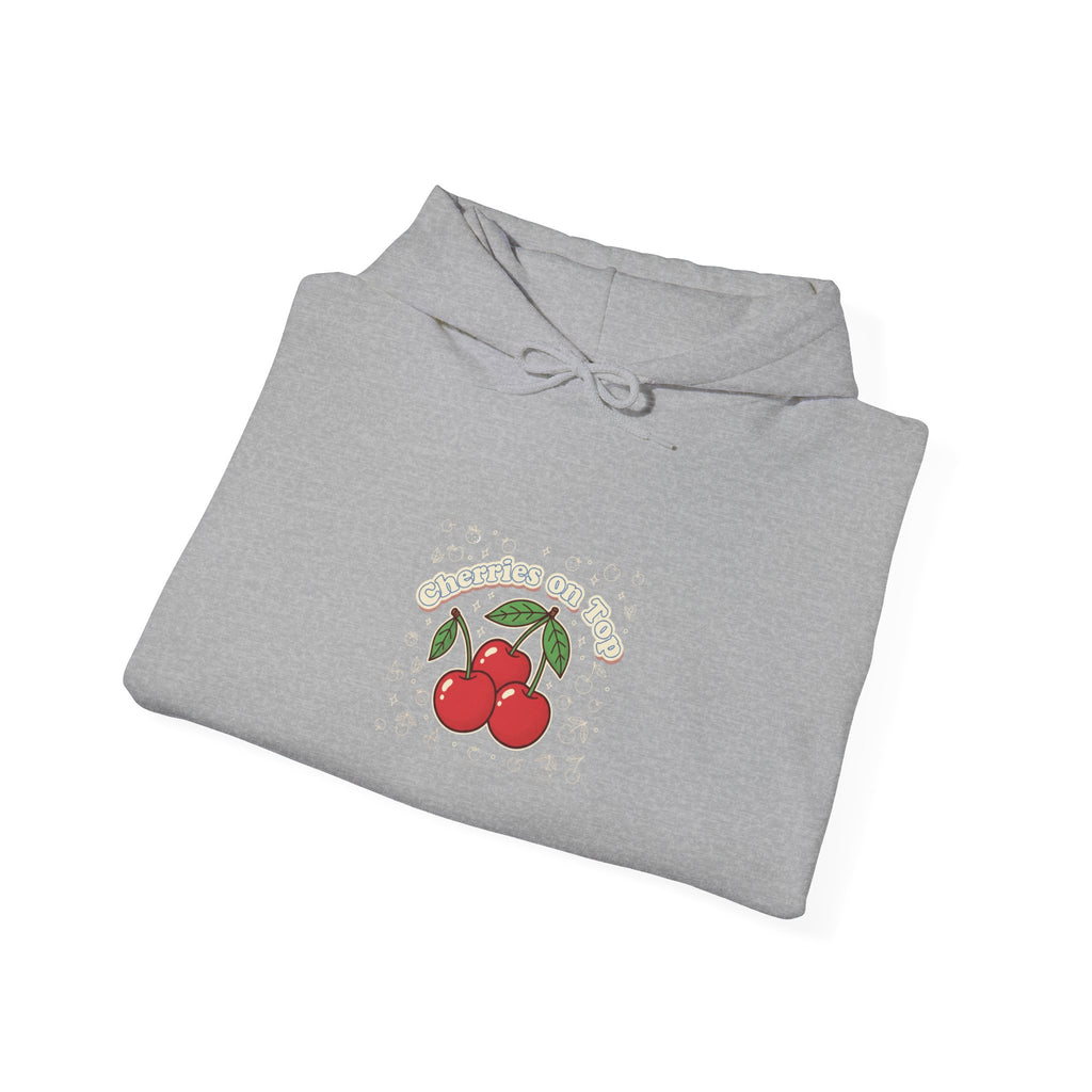Cherry Graphic Hoodie | vintage cherry design, kawaii fruit print