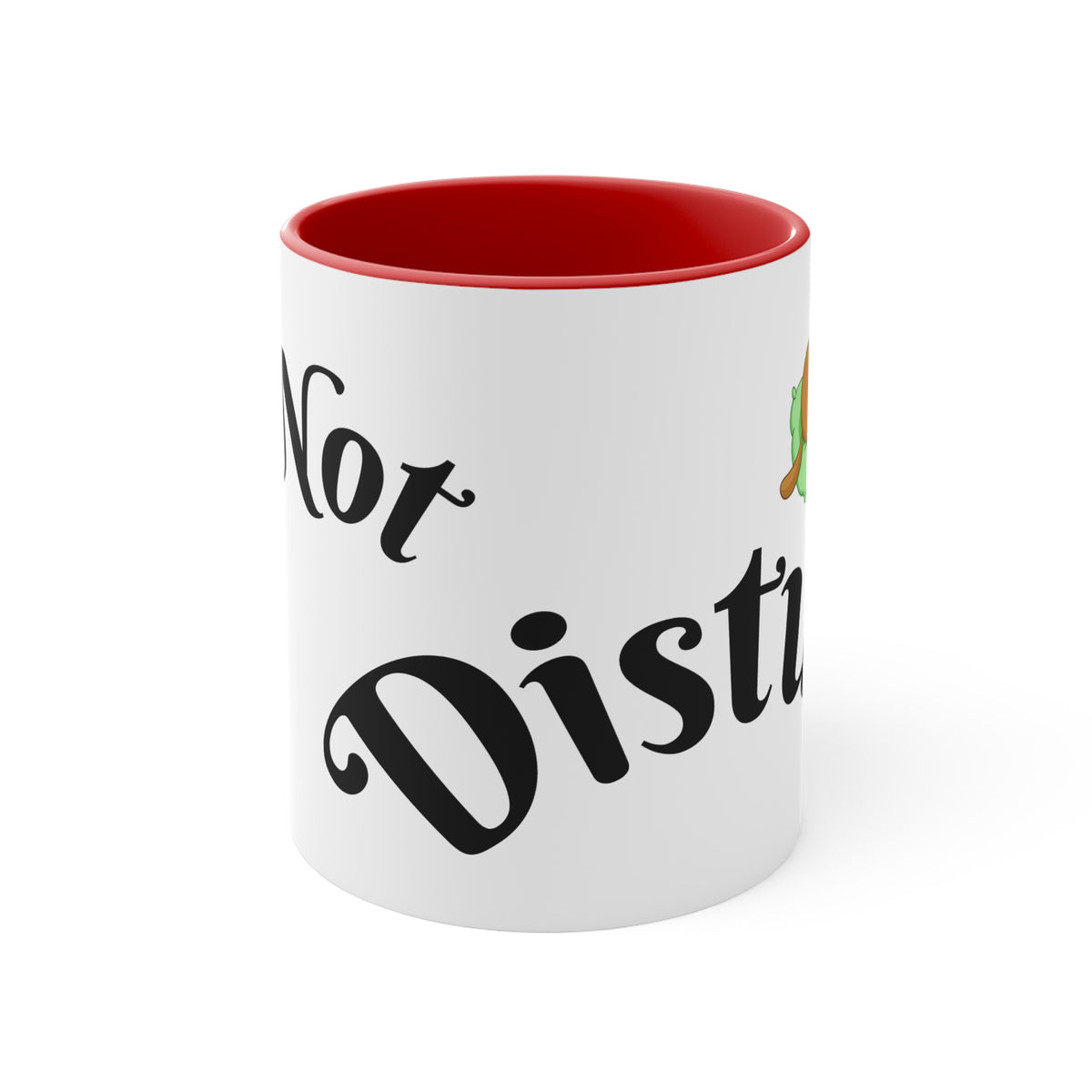 Accent Mug — "Do Not Disturb" Pink Interior Coffee Tea Cup