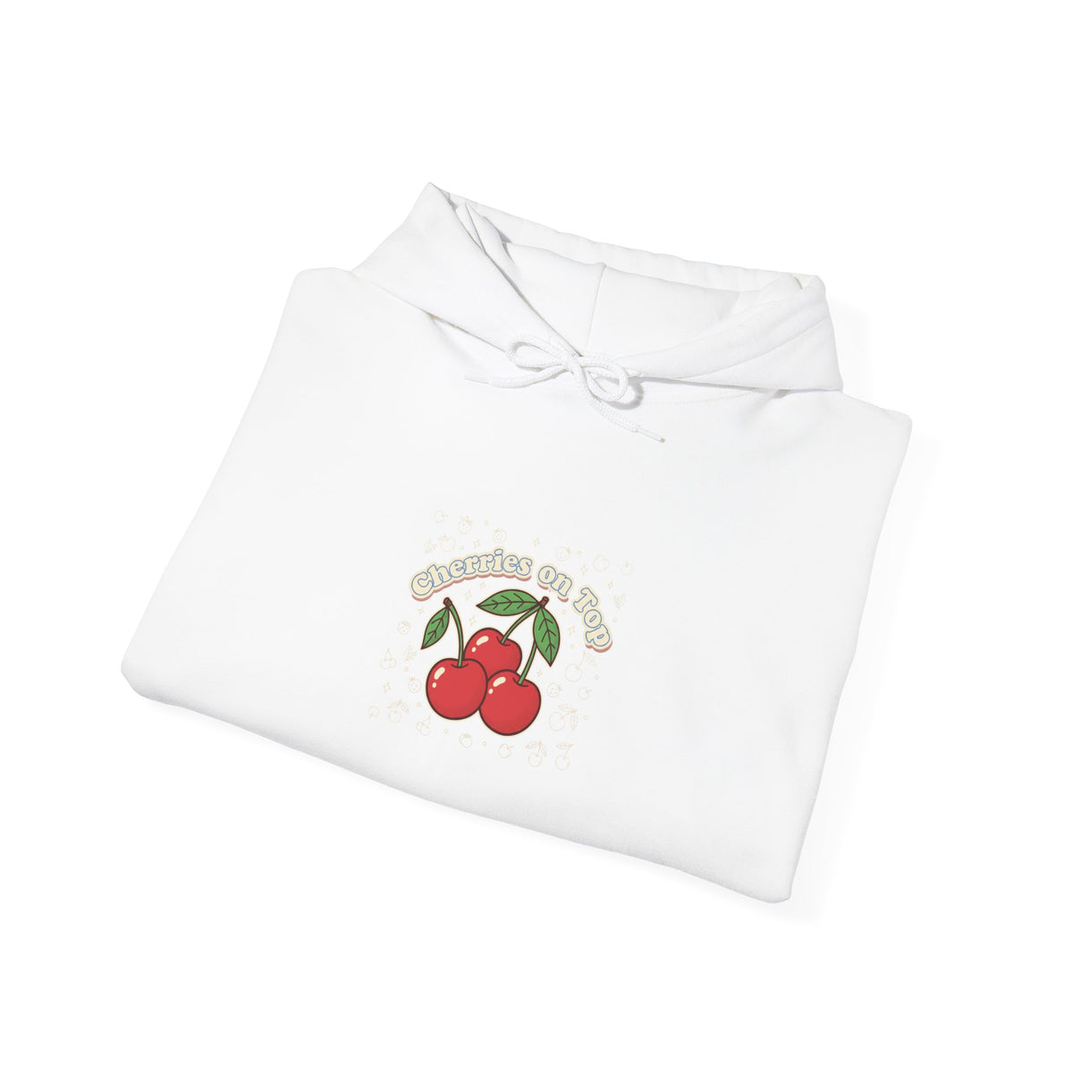 Cherry Graphic Hoodie | vintage cherry design, kawaii fruit print