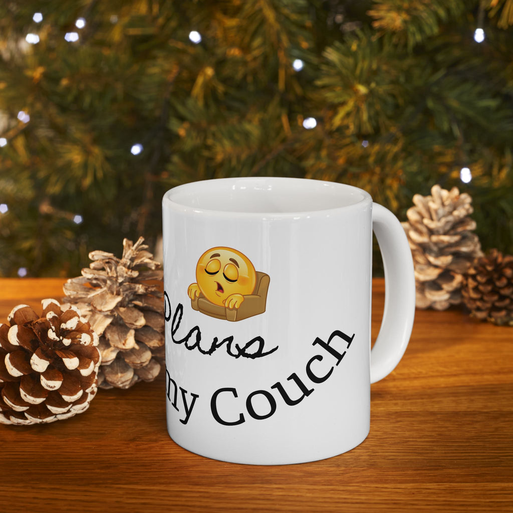 Ceramic Mug - "I Have Plans Wit My Corgi" Cute Dog Emoji Coffee Cup (11oz & 15oz)