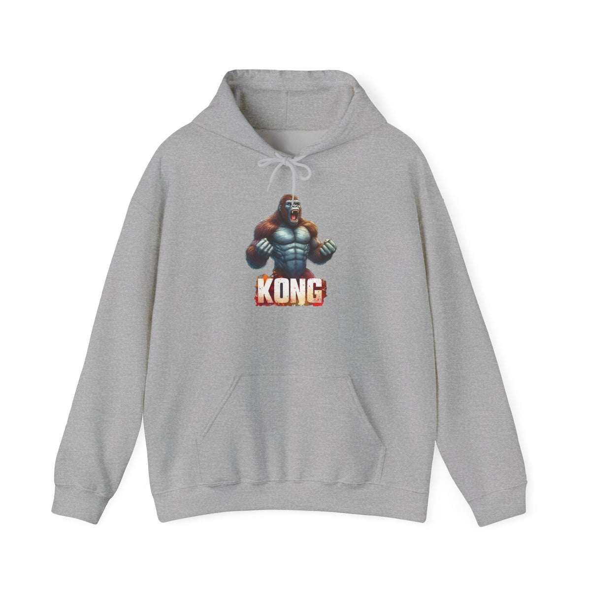 Kong Graphic Hoodie - Retro Video Game Ape Logo Pullover