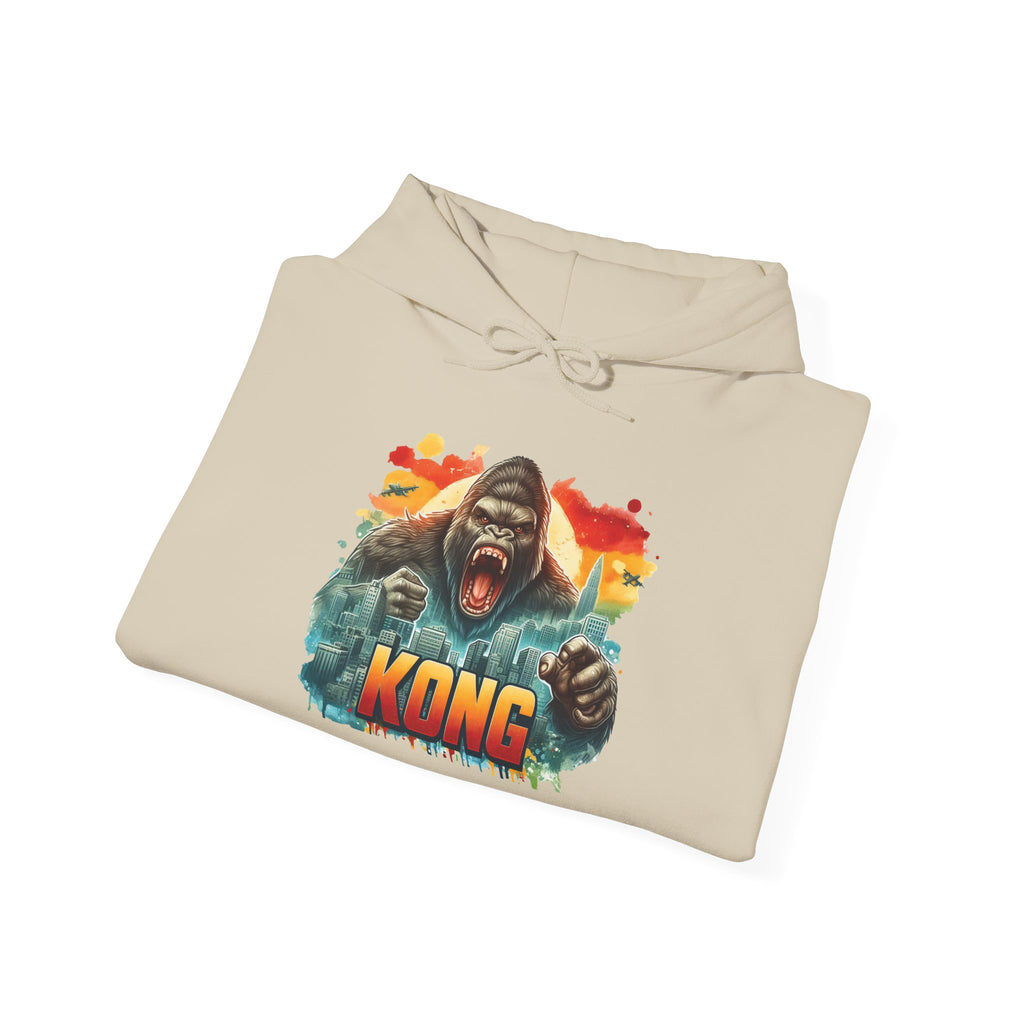 Kong Graphic Hoodie – Retro Sunset Gorilla Design