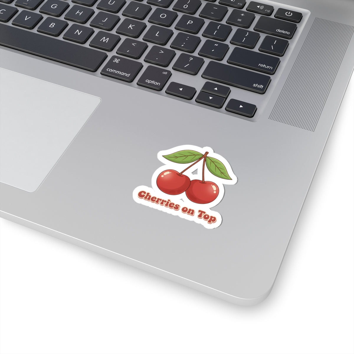 Cherry Pair Sticker | Vintage Kawaii fruit motif, retro cherry design
