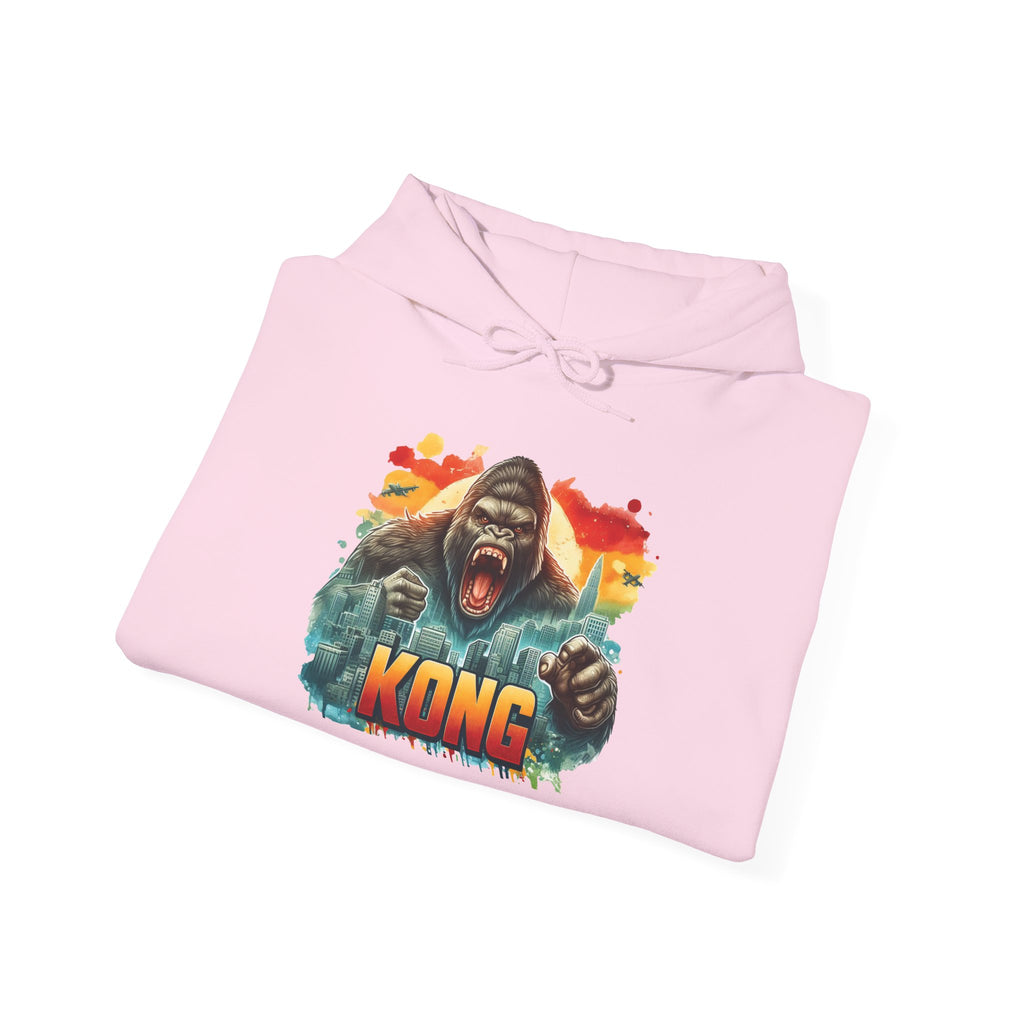 Kong Graphic Hoodie – Retro Sunset Gorilla Design