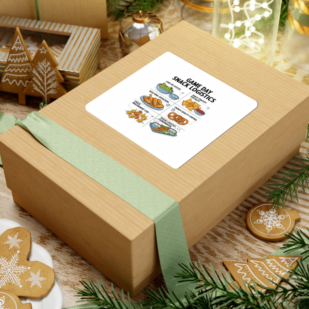 Game Day Snack Logistics Sticker | dip strategist, tailgate blueprint