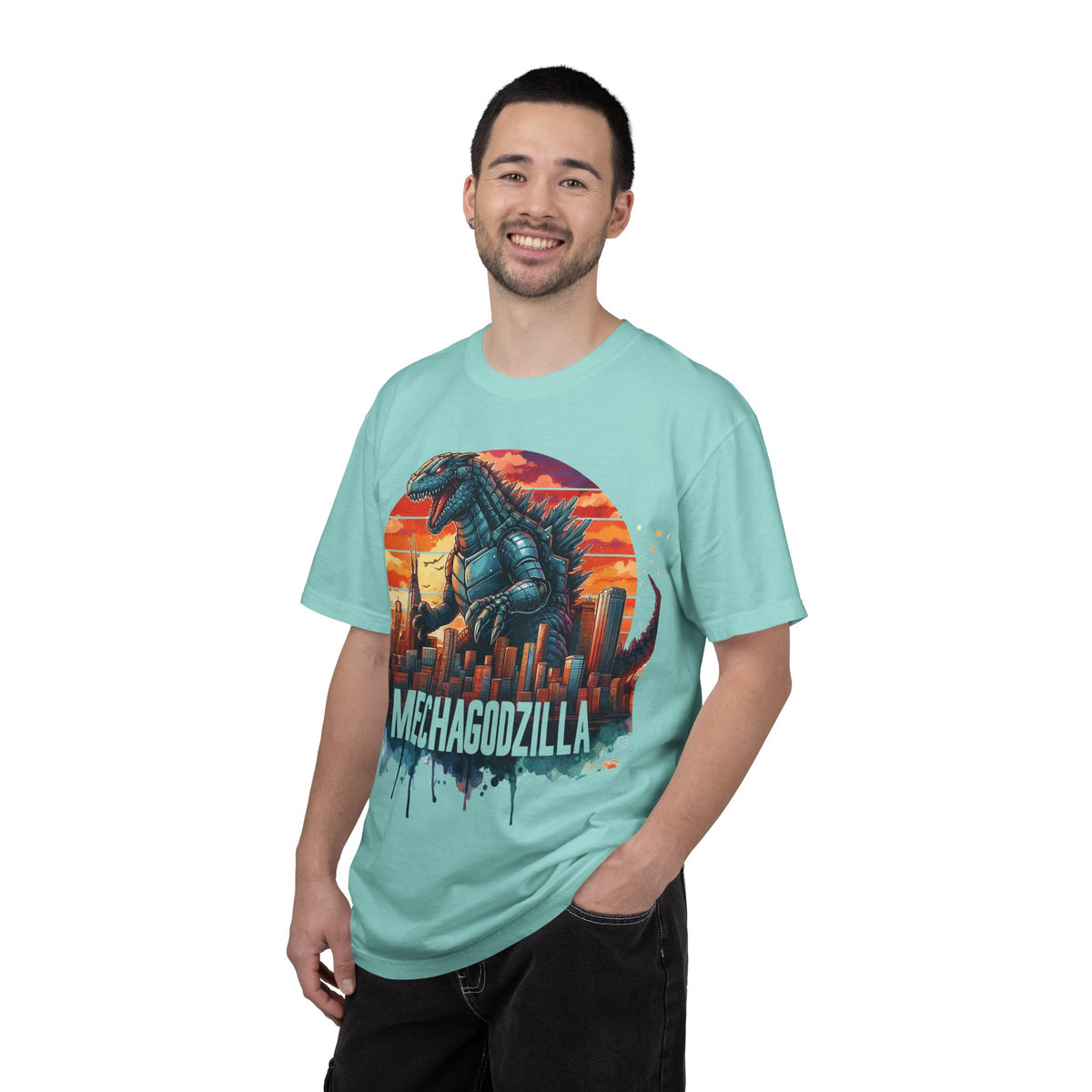 Mechagodzilla Graphic T-Shirt — Retro City Kaiju Tee