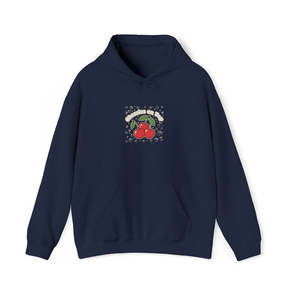 Cherry Graphic Hoodie | vintage cherry design, kawaii fruit print