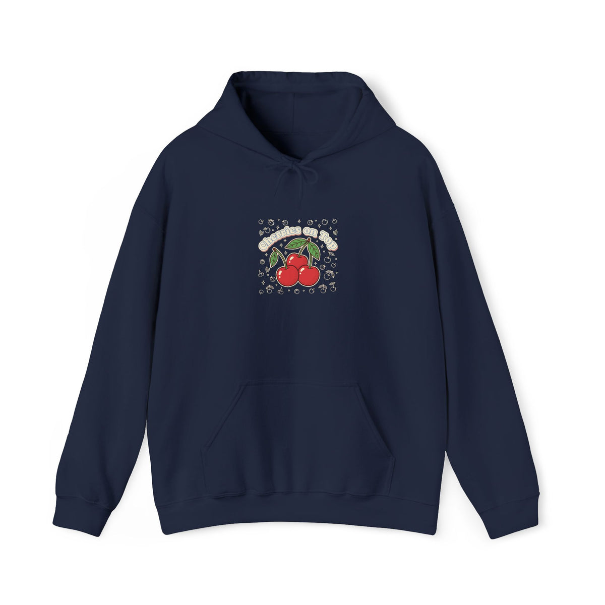 Cherry Graphic Hoodie | vintage cherry design, kawaii fruit print