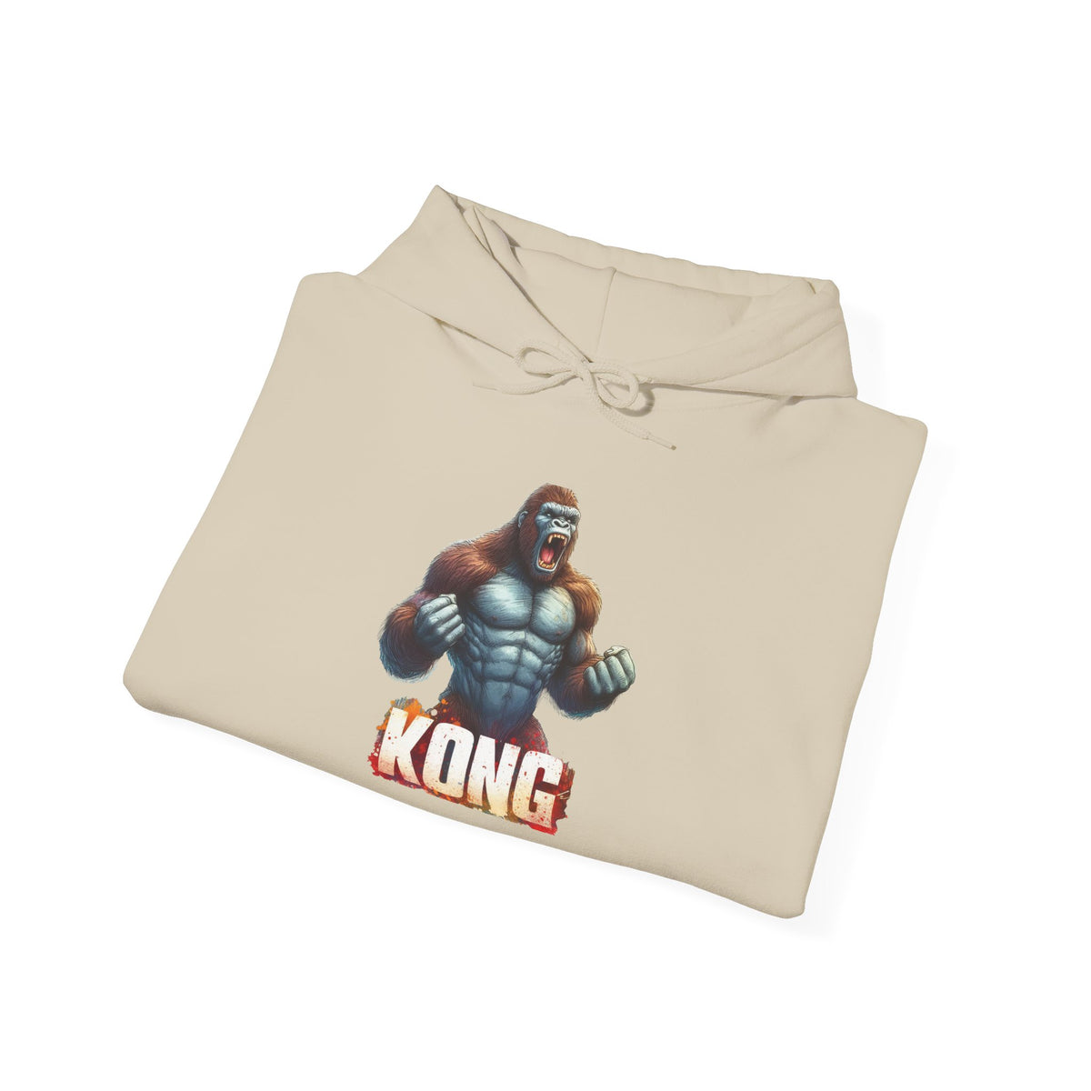 Kong Graphic Hoodie - Retro Video Game Ape Logo Pullover
