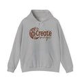 Create Magic Hoodie — Inspirational Floral Graphic Hooded Sweatshirt
