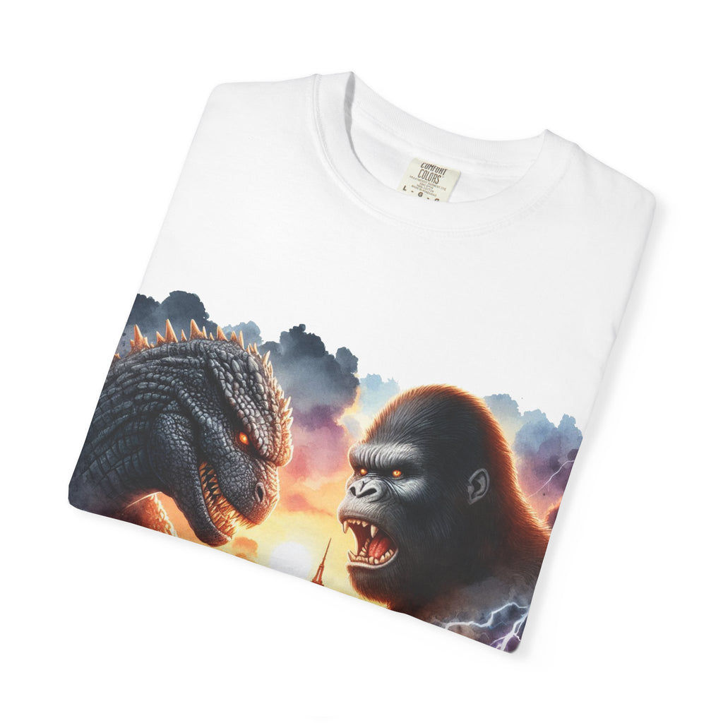Kaiju Showdown T-Shirt — Godzilla vs King Kong City Battle Graphic Tee
