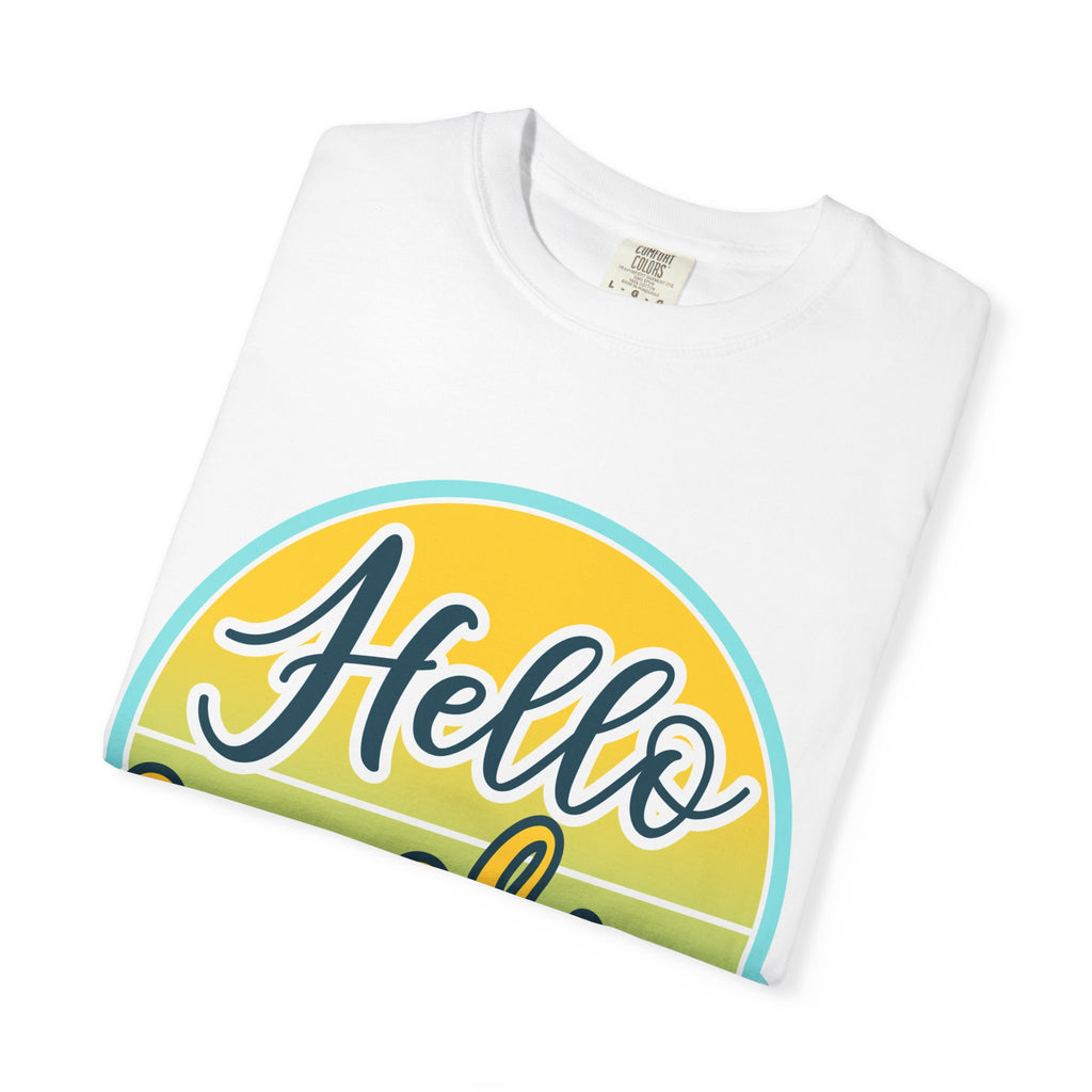 Hello Sunshine T-Shirt — Retro Sun Graphic Tee for Bright, Sunny Vibes