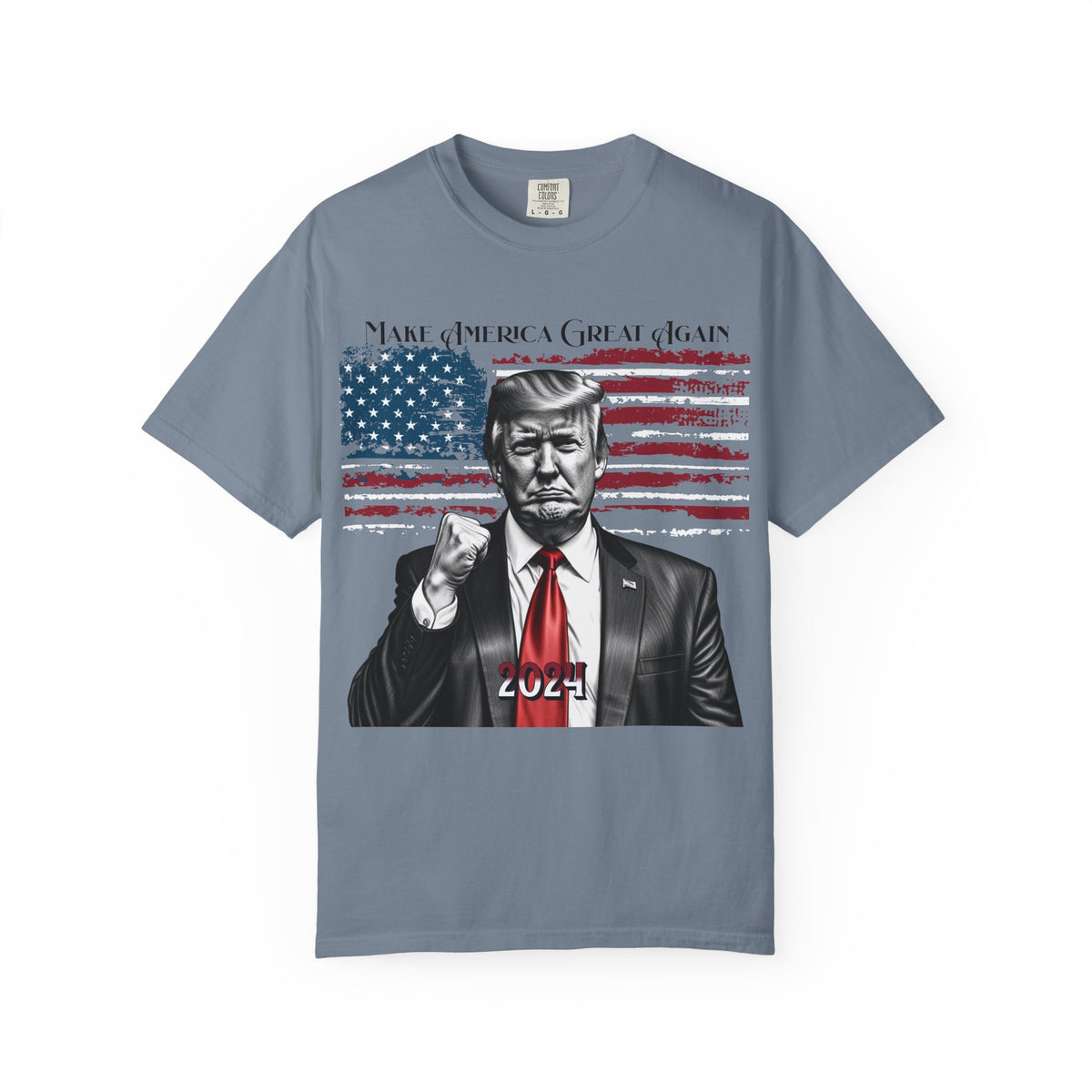 Patriotic 2024 Political Graphic T-Shirt — 'Make America Great Again' Design