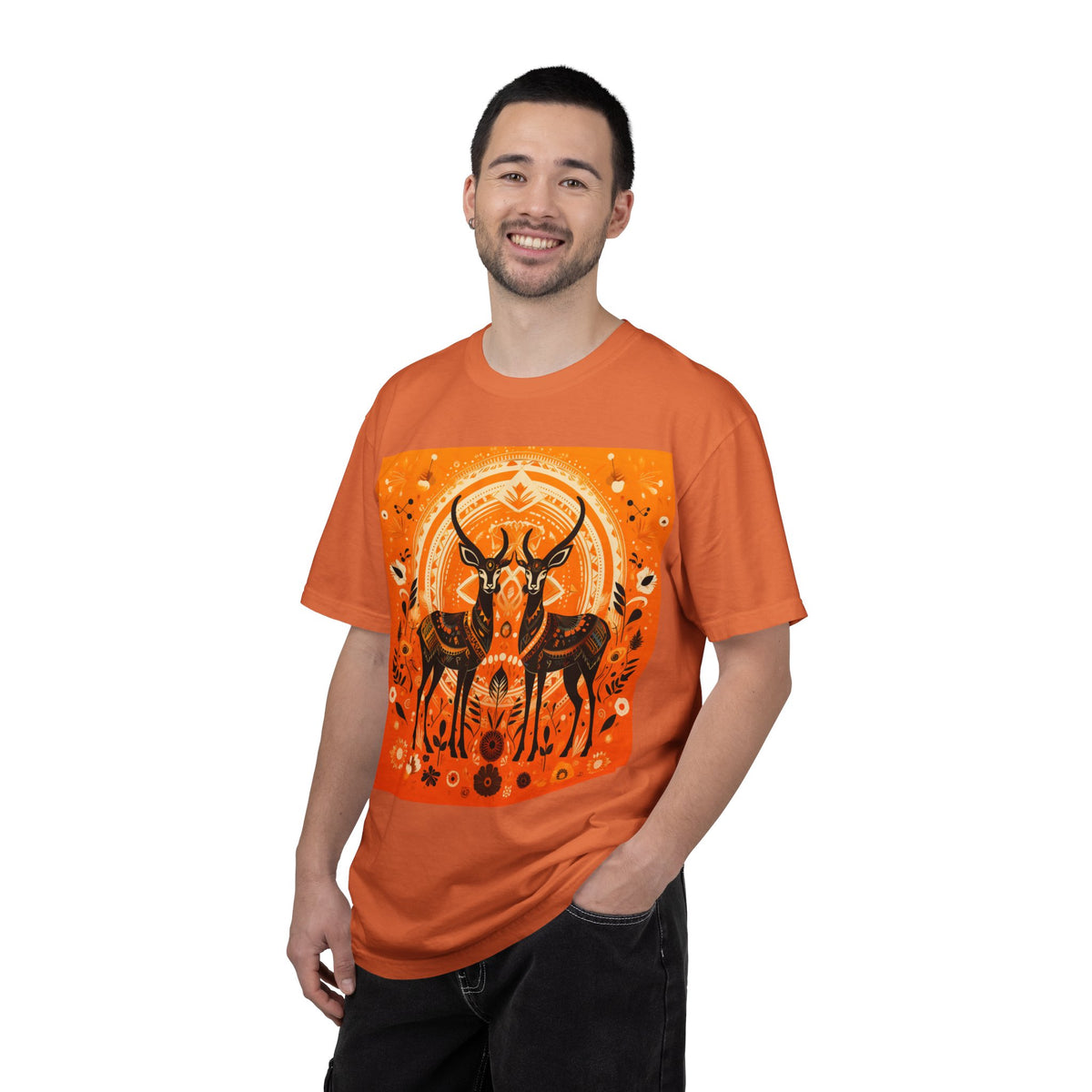 Antelope Sunset T-Shirt — Boho Desert Wildlife Graphic Tee