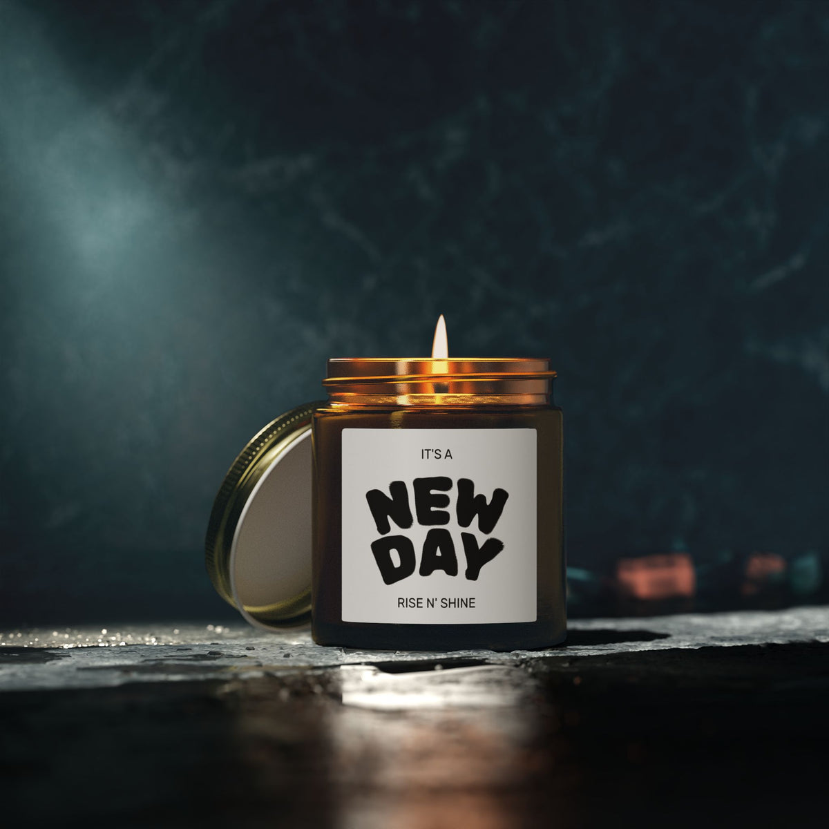 New Day Scented Candle — Coconut Apricot Wax (4oz & 9oz)