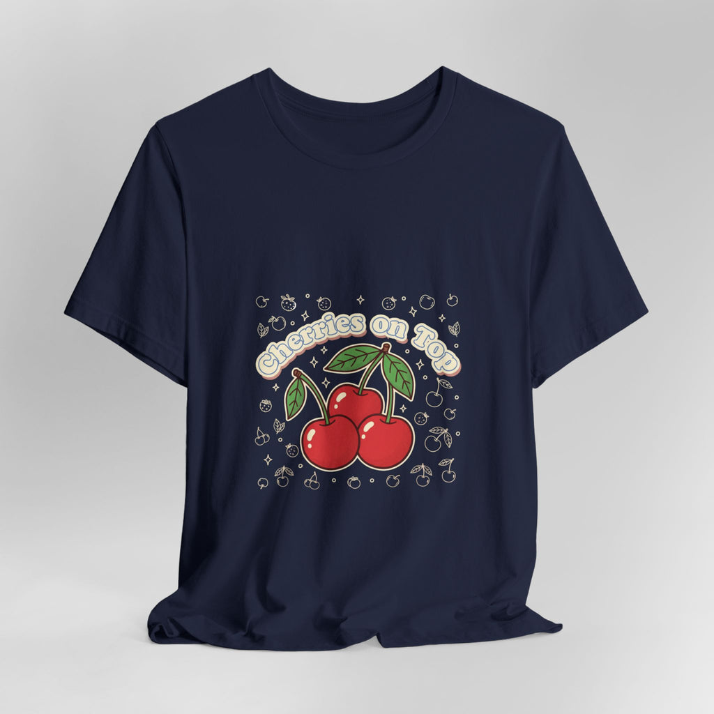 Cherries on Top Tee | Cherry Design Shirt, Retro Kawaii Fruit Graphic