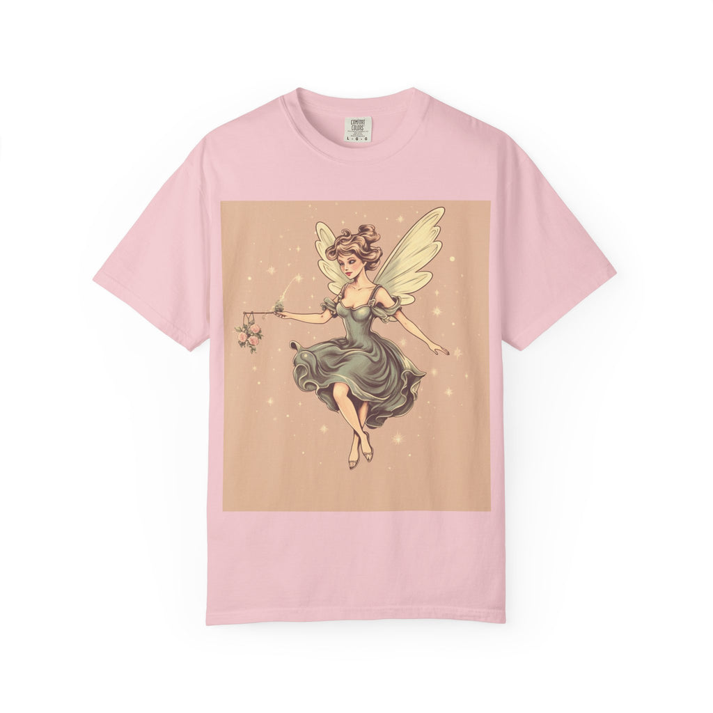 Fairy Vintage Tee — Whimsical Winged Fairy Graphic T-Shirt