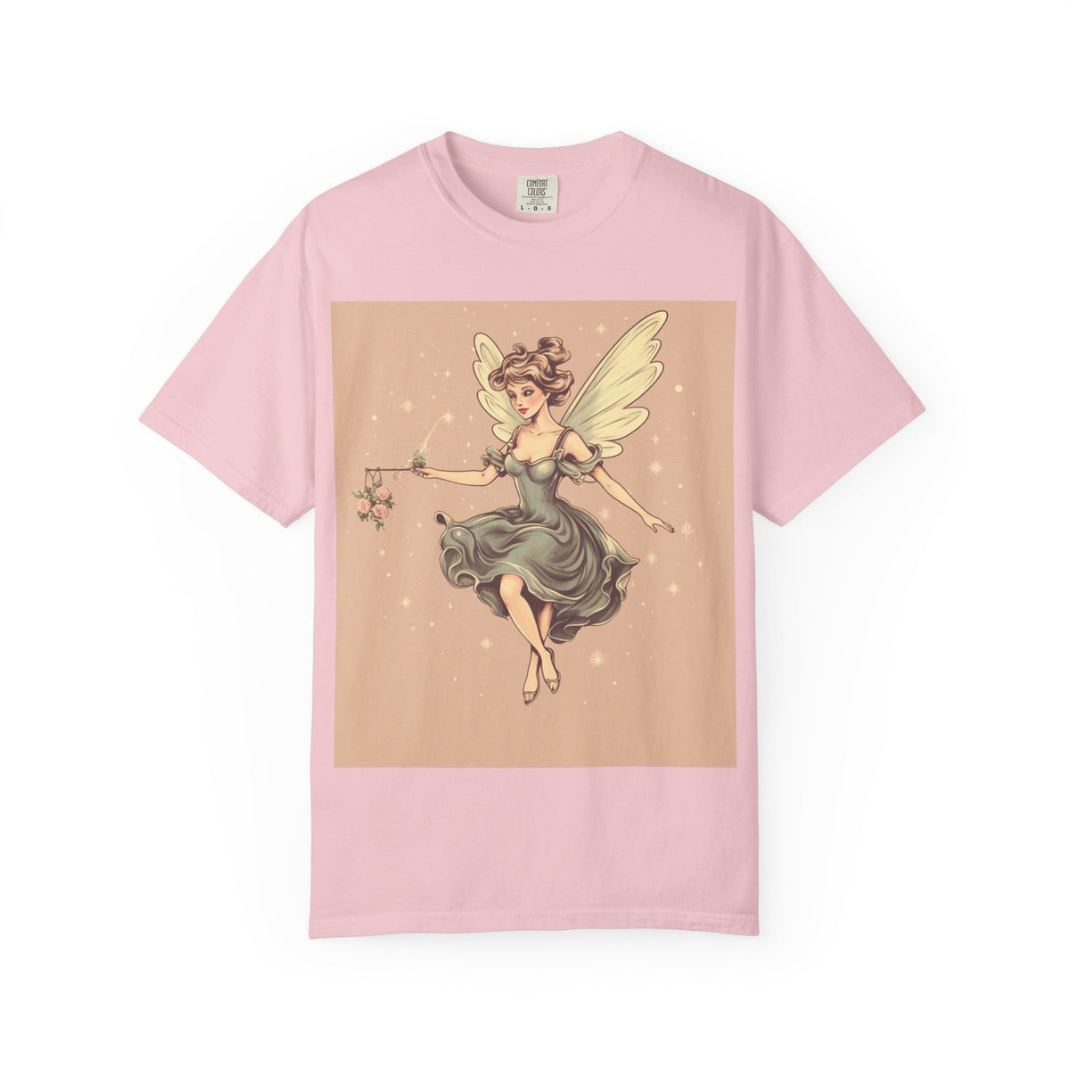 Fairy Vintage Tee — Whimsical Winged Fairy Graphic T-Shirt