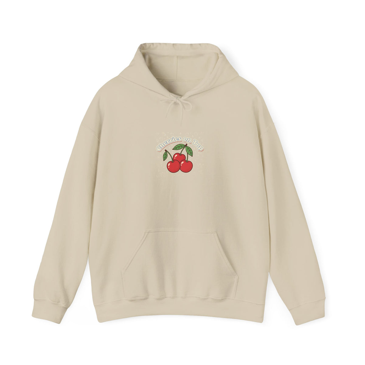 Cherry Graphic Hoodie | vintage cherry design, kawaii fruit print