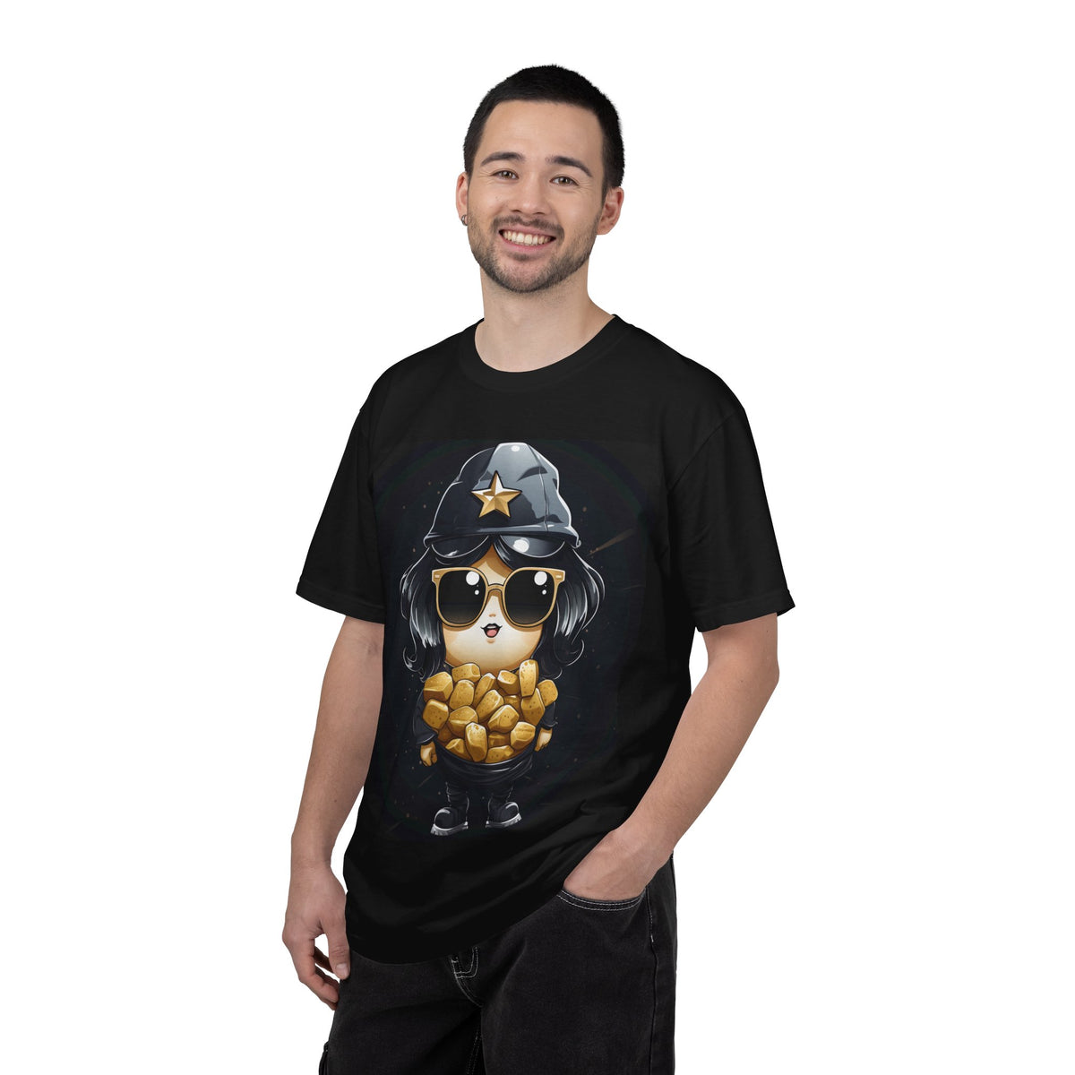 Police Pup T-Shirt — Cute Kawaii Cop Dog in Sunglasses Graphic Tee