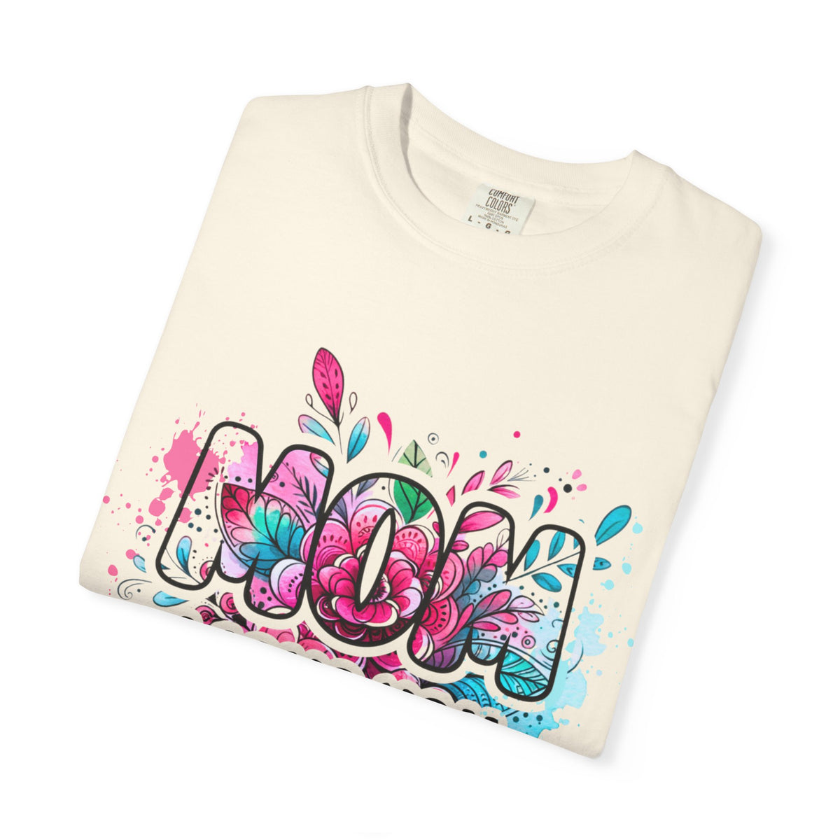 Mom I Love You Floral Watercolor T-Shirt — Mother's Day Gift
