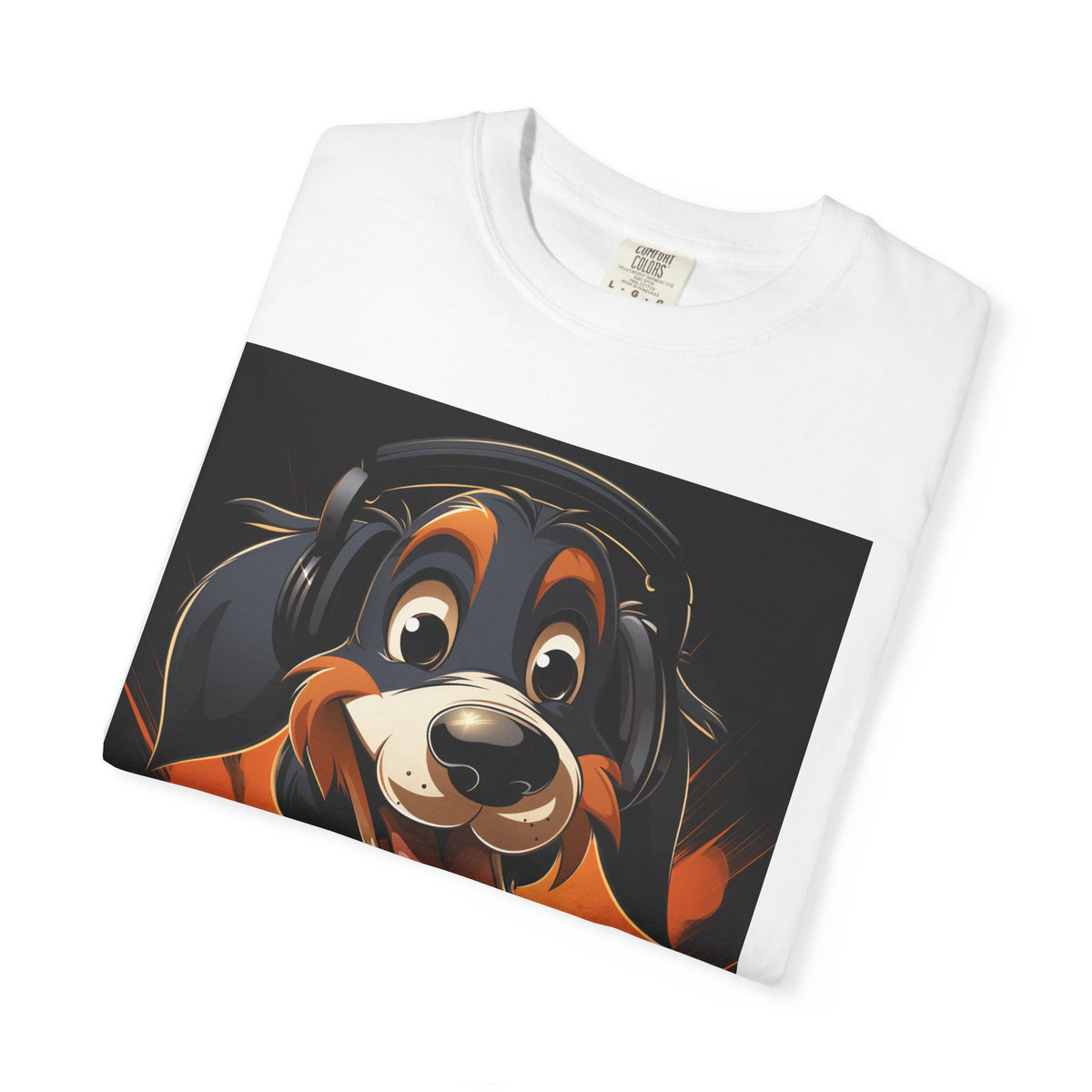 Happy Puppy Graphic T-Shirt — Cute Cartoon Dog Tee for Dog Lovers