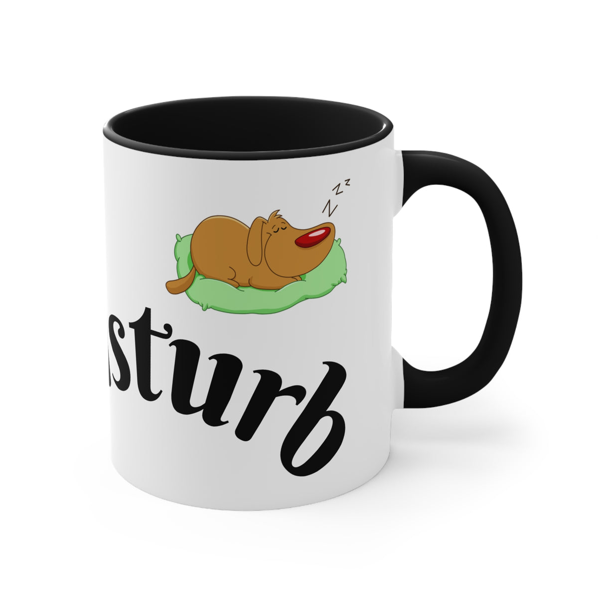 Accent Mug — "Do Not Disturb" Pink Interior Coffee Tea Cup