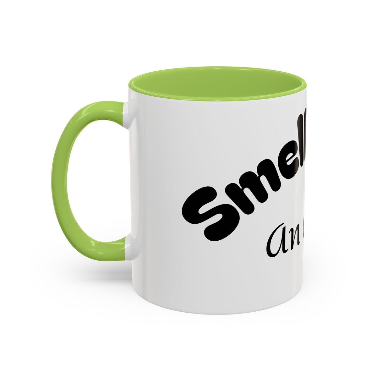 Funny Coffee Mug "Smells Like An Alibi" — Novelty Accent Mug (11/15oz)