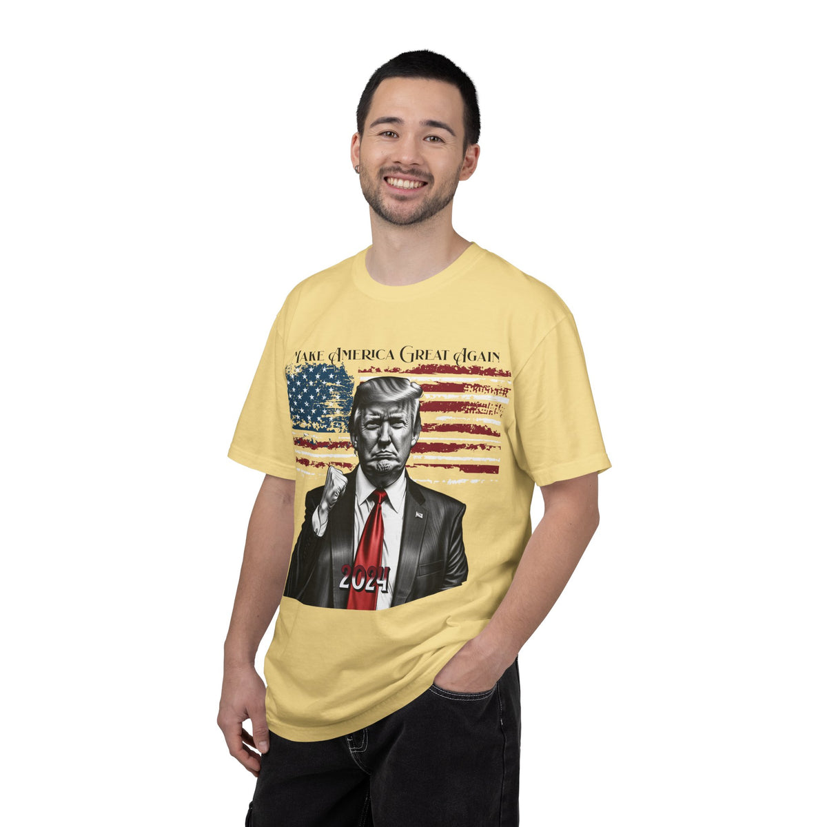 Patriotic 2024 Political Graphic T-Shirt — 'Make America Great Again' Design