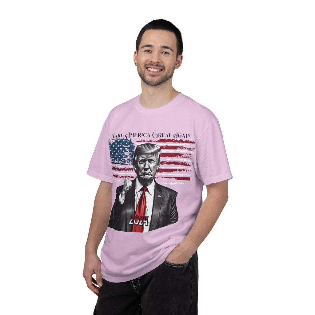 Patriotic 2024 Political Graphic T-Shirt — 'Make America Great Again' Design