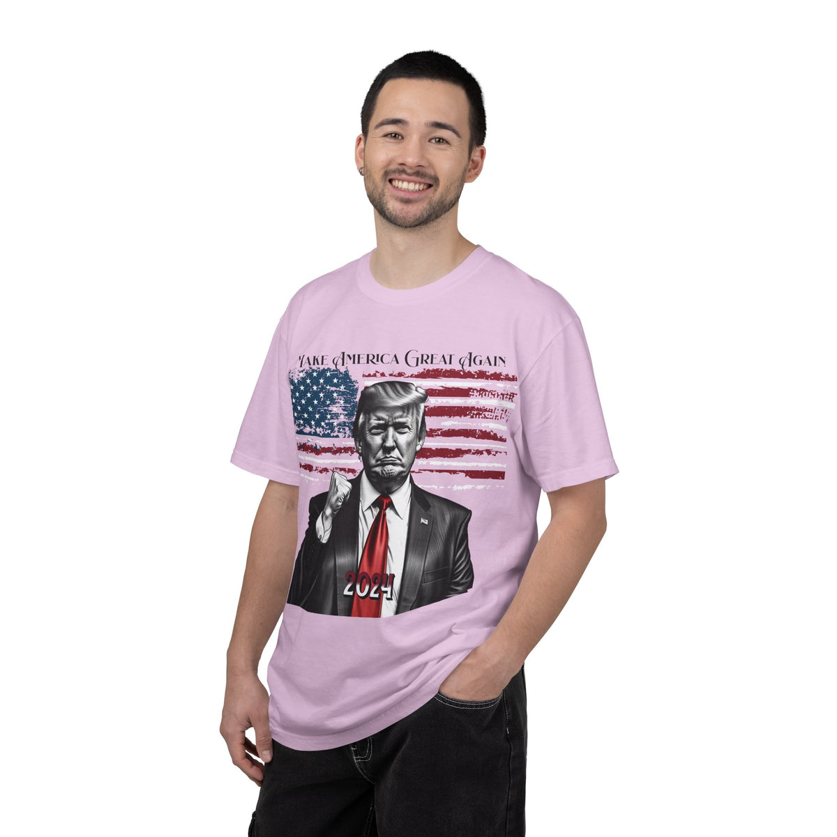 Patriotic 2024 Political Graphic T-Shirt — 'Make America Great Again' Design