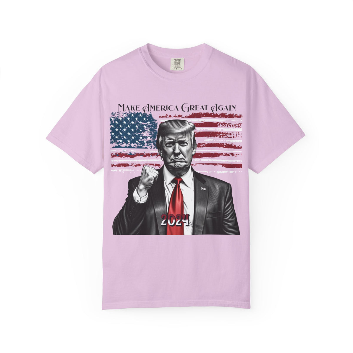 Patriotic 2024 Political Graphic T-Shirt — 'Make America Great Again' Design