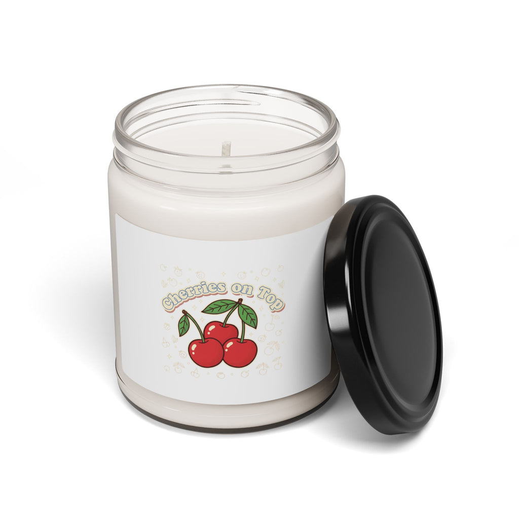 Cherry Motif Soy Candle | Retro Kawaii Fruit Design
