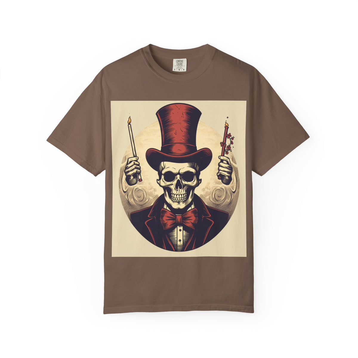 Skull Magician T-Shirt — Vintage Top Hat Skeleton Graphic Tee