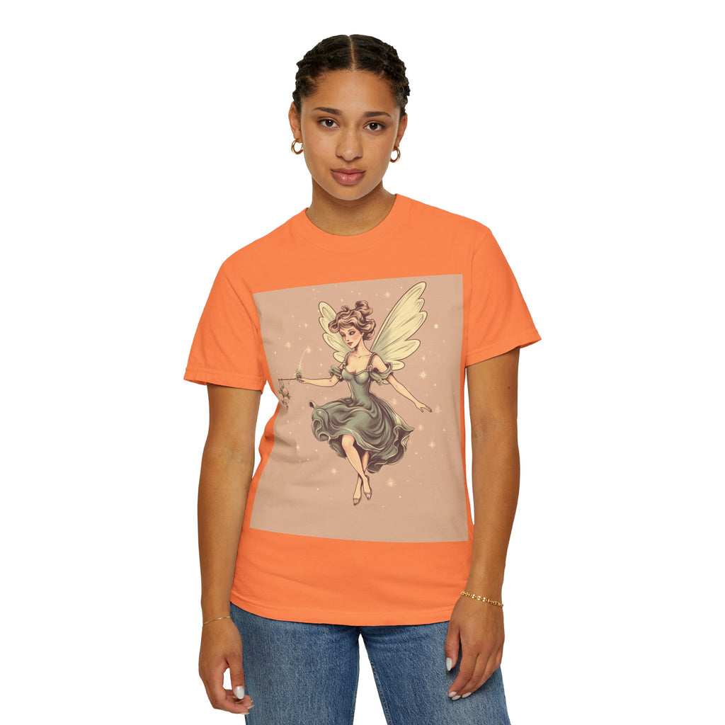 Fairy Vintage Tee — Whimsical Winged Fairy Graphic T-Shirt