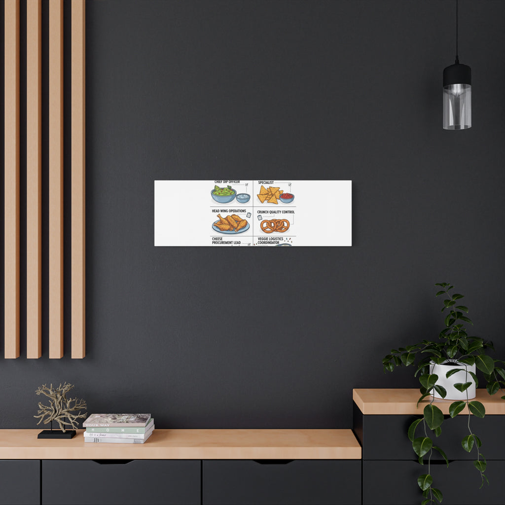 Game Day Snack Logistics Canvas, Dip Strategist Poster | Game Day Blueprint
