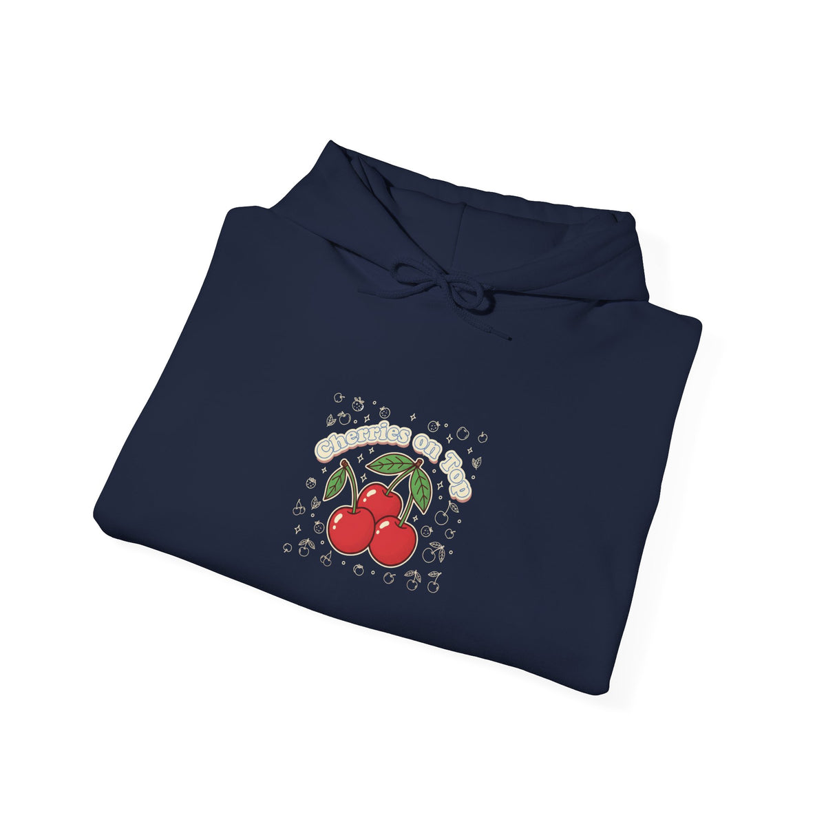 Cherry Graphic Hoodie | vintage cherry design, kawaii fruit print