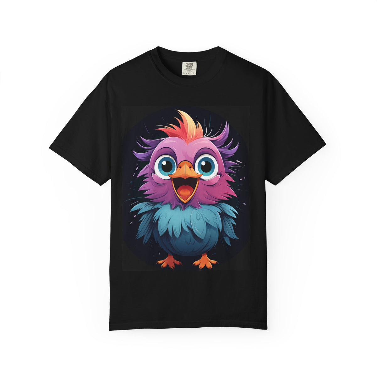 Cute Colorful Bird T-Shirt – Happy Cartoon Hatchling Tee