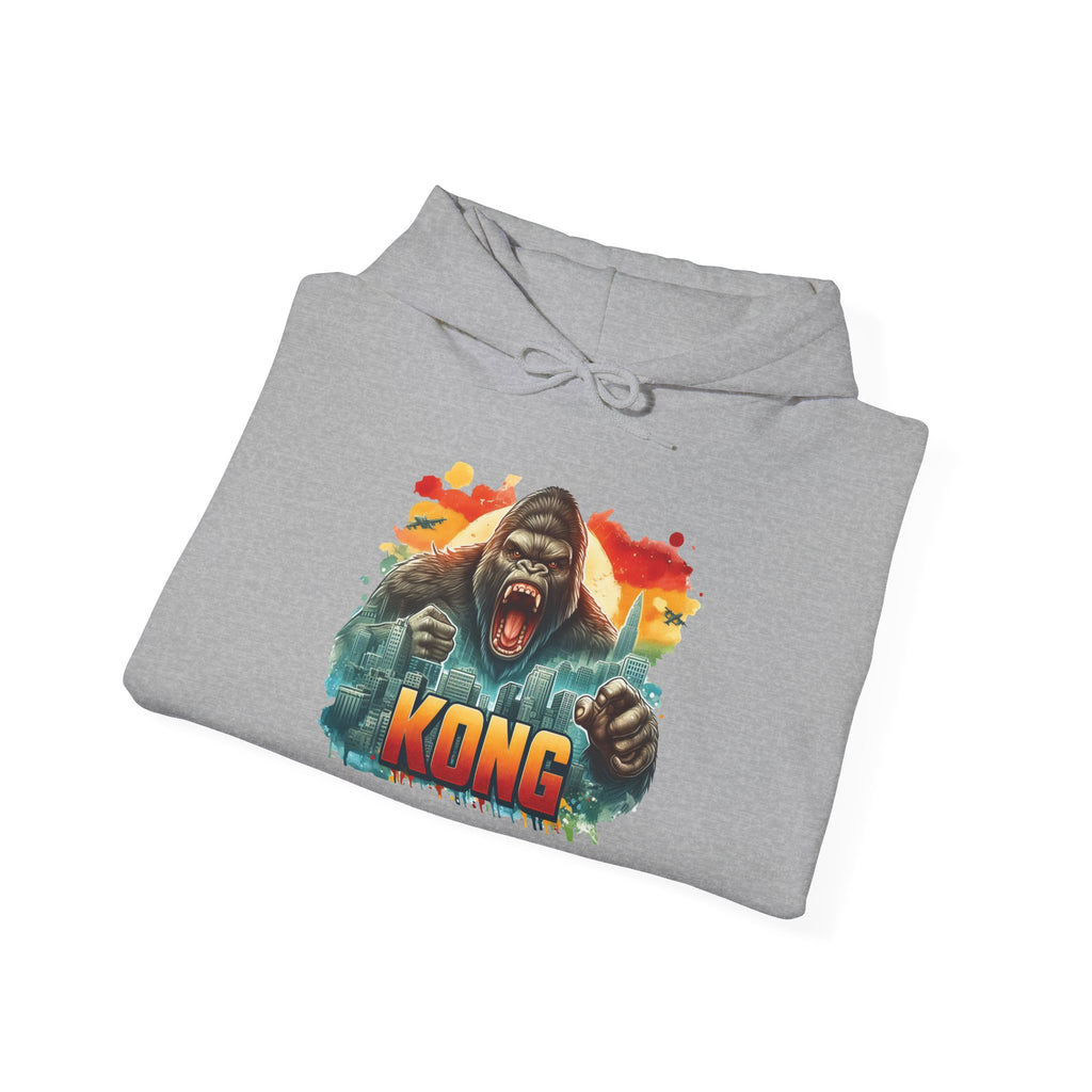 Kong Graphic Hoodie – Retro Sunset Gorilla Design