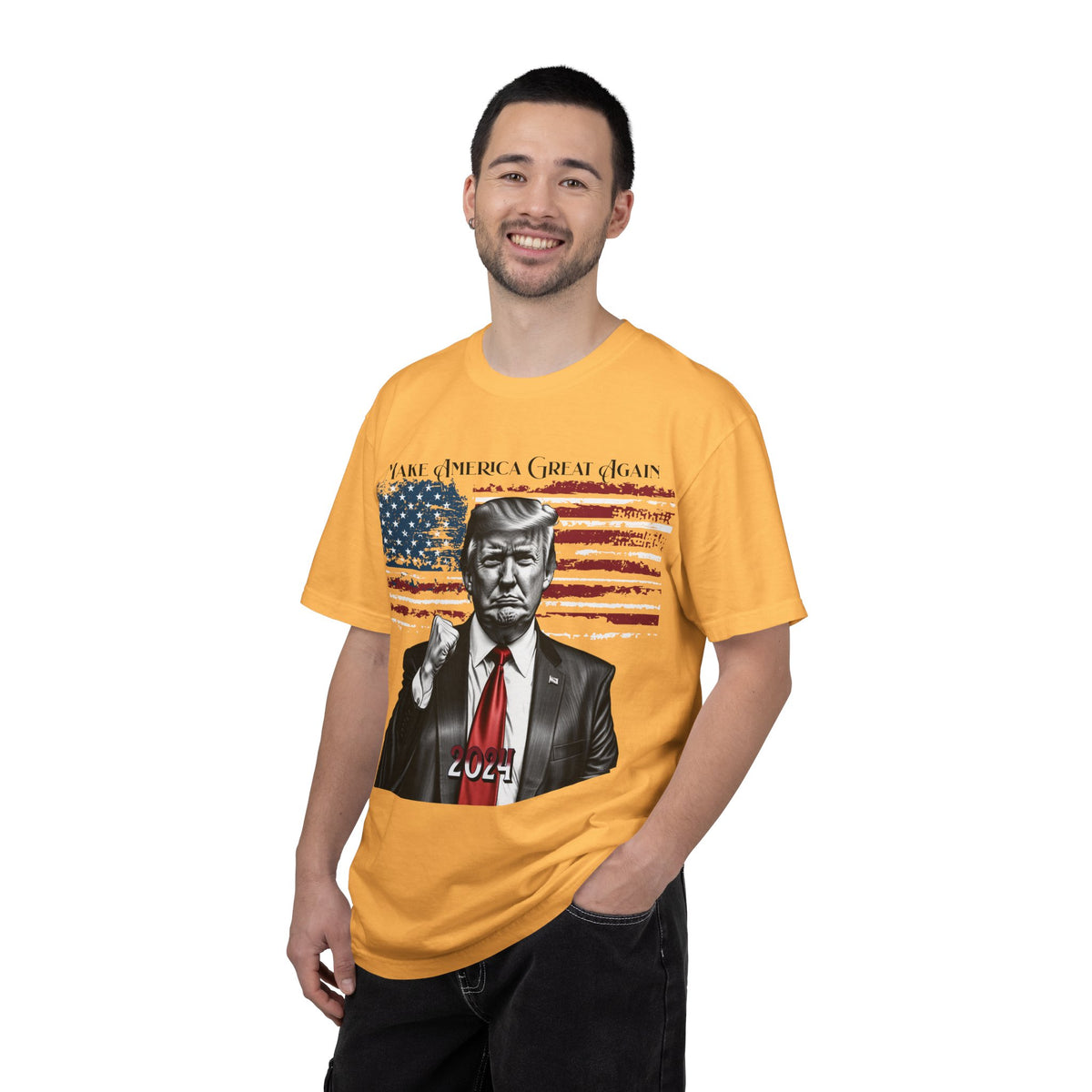 Patriotic 2024 Political Graphic T-Shirt — 'Make America Great Again' Design