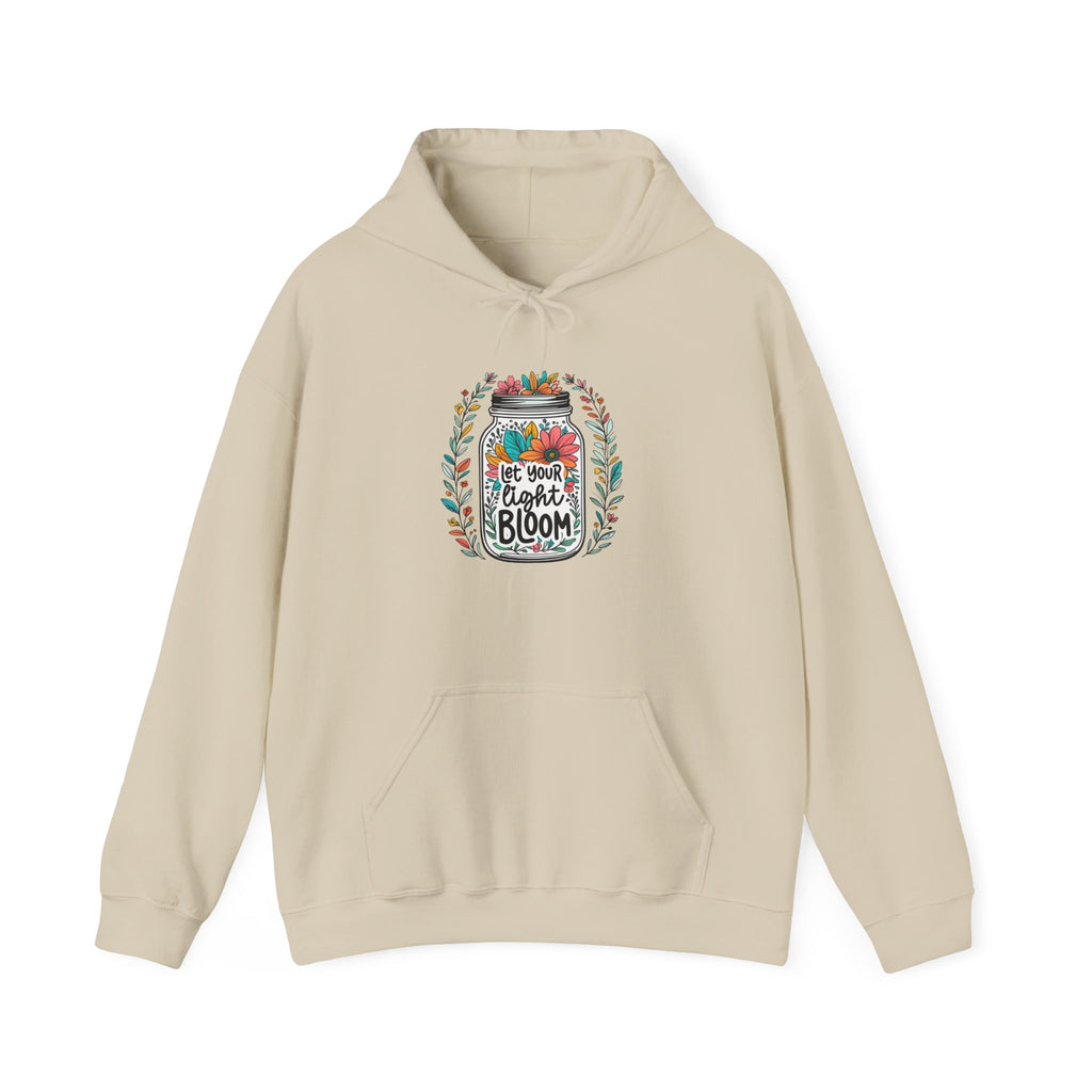 Bloom Jar Hoodie – "Let Your Heart Bloom" Floral Mason Jar Sweatshirt