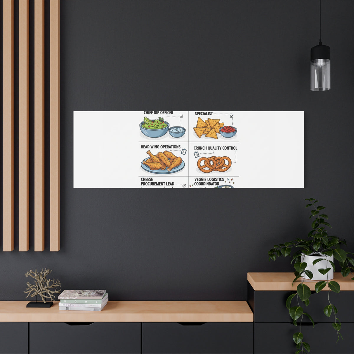 Game Day Snack Logistics Canvas, Dip Strategist Poster | Game Day Blueprint