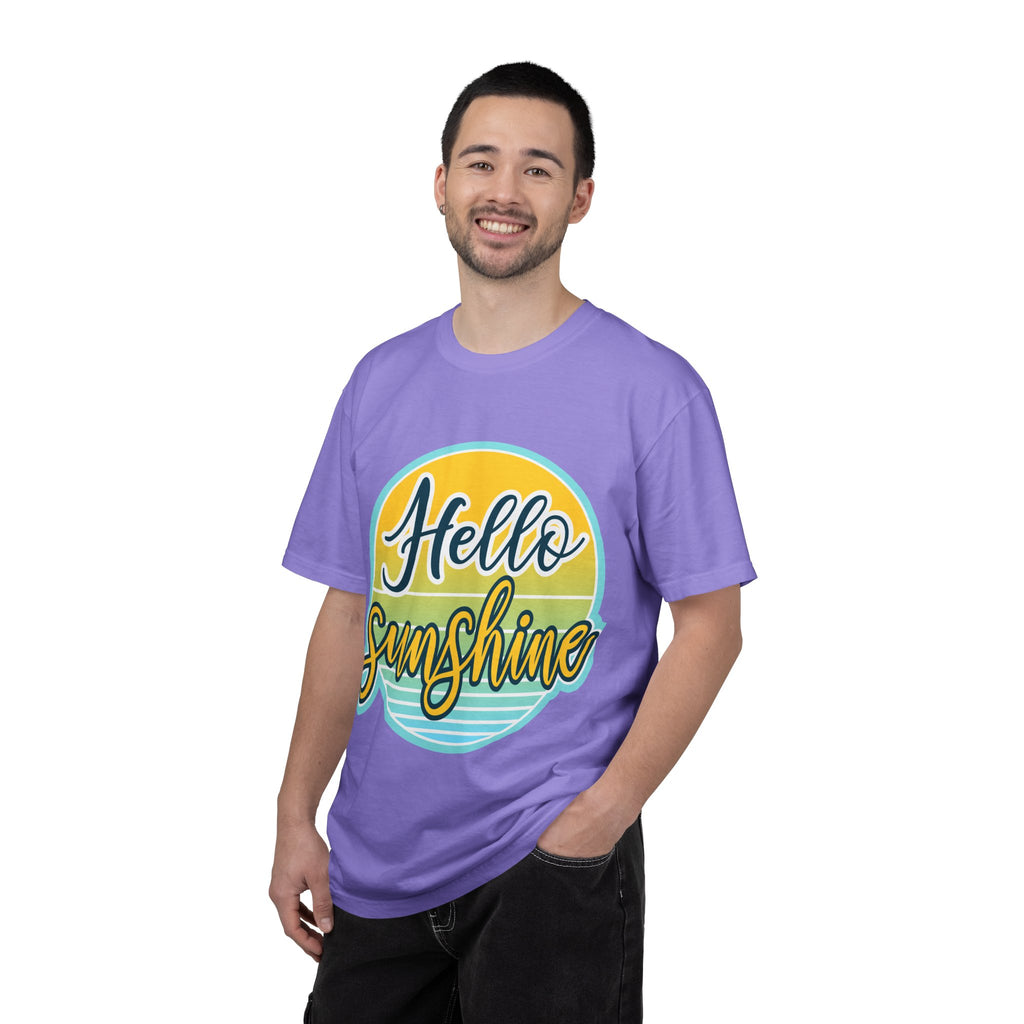 Hello Sunshine T-Shirt — Retro Sun Graphic Tee for Bright, Sunny Vibes